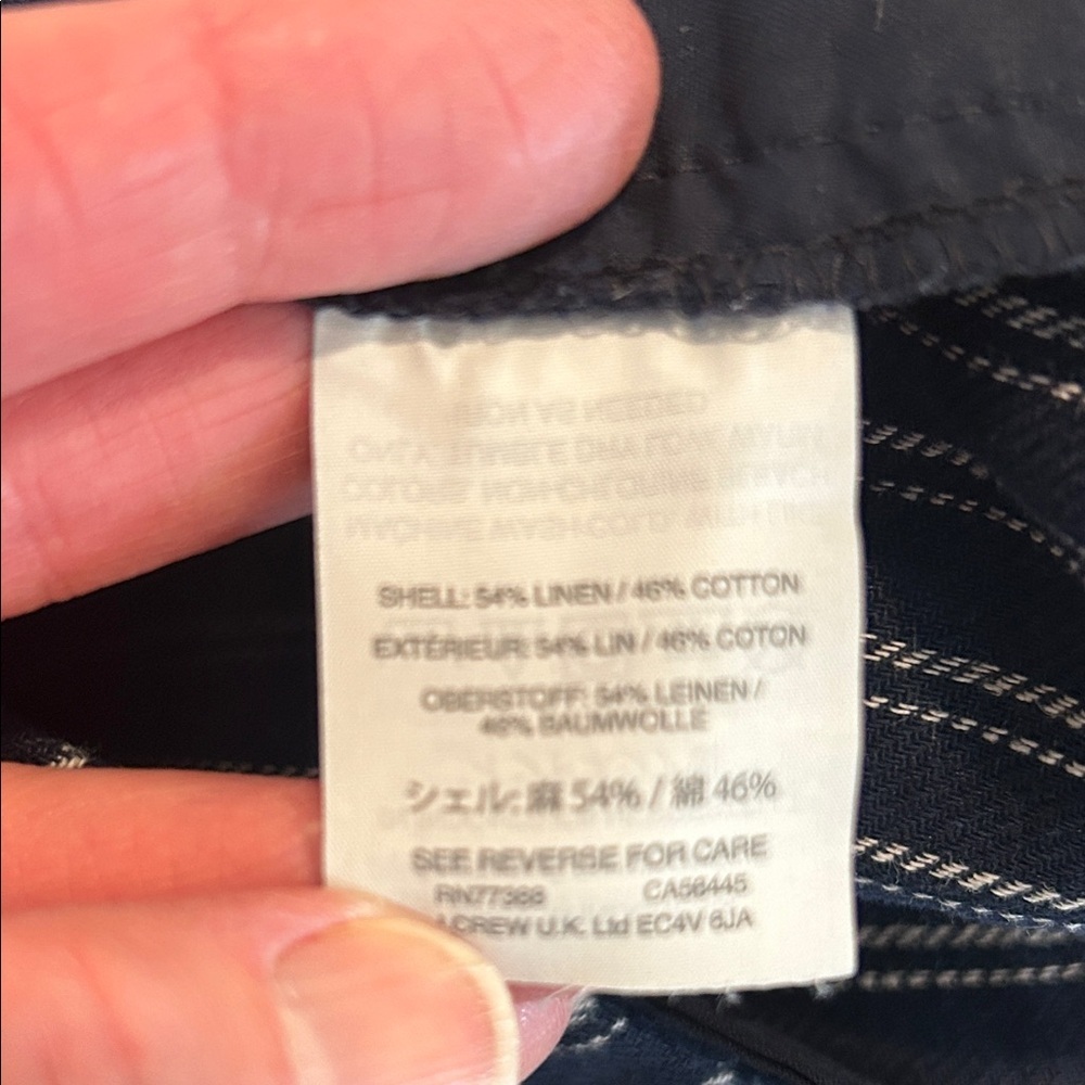 Point Sur Navy Striped Wide Leg Women's Pants size 4 - Picture 11 of 11